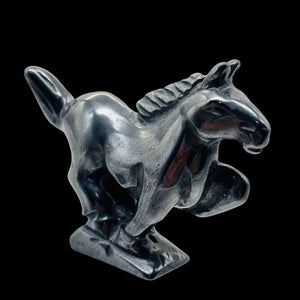 Hand-Carved Galloping Horse | 1 5/8" Tall | Black | 1 Pony |