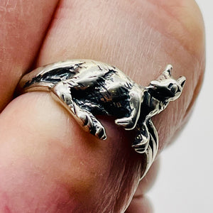 Sterling Silver Kangaroo Ring | Size 5 | Silver | 1 Ring |
