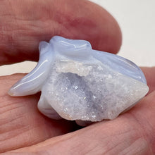 Load image into Gallery viewer, Blue Chalcedony Carved Druzy Flower Bead | 40 cts | 1" Long |
