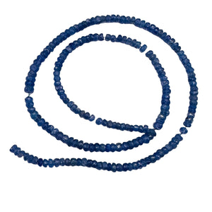 Tanzanite (approx 3cts) Rondelle Faceted Bead Parcel | 4x2mm | Blue | 8 Beads |