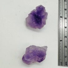 Load image into Gallery viewer, Amethyst Natural Crystals Parcel | 26x19x19 and 26x17x17mm | Purple | 2 Beads |
