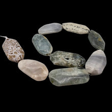 Load image into Gallery viewer, Wow! Ocean Jasper 41x21mm Faceted Designer Bead Strand
