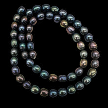 Load image into Gallery viewer, Blue, Pink &amp; Lavender Freshwater Pearls ' Near-Round Oval ' 7x6mm ' 10 Pearls
