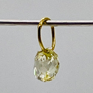 0.25cts Natural Canary Diamond & 18K Gold Pendant 8798K