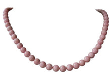 Load image into Gallery viewer, Sweet Pink Rhodochrosite 6mm Bead 8&quot; Strand
