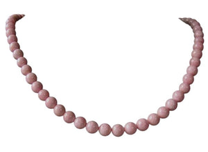 Sweet Pink Rhodochrosite 6mm Bead 8" Strand