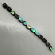 Load image into Gallery viewer, Genuine Abalone Oval Coin Beads | Iridescent Purple Blue Shell Beads for Jewelry Making | 6x4mm Natural Abalone Shell
