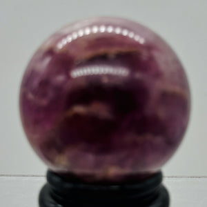 Lepidolite Purple Mica 138g Sphere | 1 3/4 in | Purple, White | 1 Specimen |