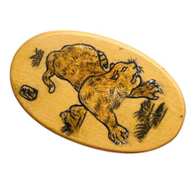 Load image into Gallery viewer, Chinese Year of the Tiger Pendant Bead | 2&quot; Long | Tan, Brown | 1 Pendant Bead |
