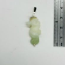 Load image into Gallery viewer, Serpentine Seahorse Sterling Silver Pendant | Green | 1 1/4&quot; Long | 1 Pendant |

