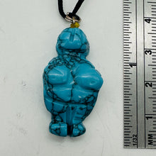 Load image into Gallery viewer, Goddess Howlite Stone Pendant Necklace | 3/4' Long | Blue, Black | 1 Pendant |
