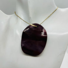 Load image into Gallery viewer, Mookaite Large Oval Pendant Bead | Maroon, Pink | 50x40x6mm |
