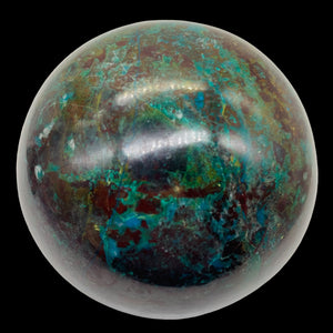 Chrysocolla 444g Sphere | 2 5/8" | Dark Green Blue | 1 Collector's Item |