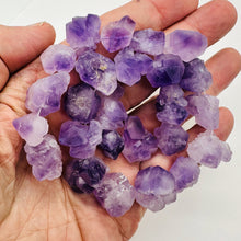 Load image into Gallery viewer, Amethyst Crystals Natural Strand | 29x27x15 to 18x17x12mm | Purple | 26 Beads |
