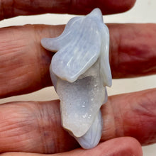 Load image into Gallery viewer, Blue Chalcedony Carved Druzy Flower Bead | 64 cts | 1 1/4" Long |
