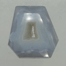 Load image into Gallery viewer, Chalcedony Druzy 27ct Designer Cut Pendant Bead| 22x21x8mm| Blue|1 Pendant Bead|
