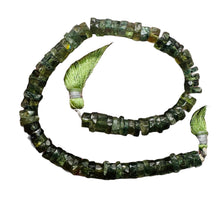 Load image into Gallery viewer, Tsavorite Garnet 6x2mm Faceted Rondelle Bead Strand | 1&quot; Long | Green| 80 Beads|
