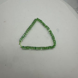 Fluorite AAA Cube Bead Parcel | 4x4mm | 8" Long | Green | 45 Beads |