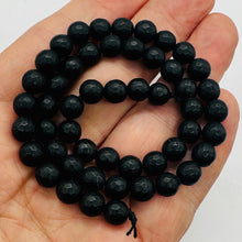 Load image into Gallery viewer, Black Stone - Africa Round Bead Strand | 8mm | Black Matte | 50 Beads |
