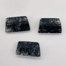 Load image into Gallery viewer, Tourmalinated Quartz Trapezoid Bead - Double Drilled| 24x14x8mm| Clear, Black| 1
