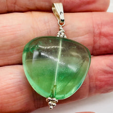 Load image into Gallery viewer, Fluorite Sterling Silver Pendant | 1 1/2&quot; Long | Blue Green | 1 Pendant |
