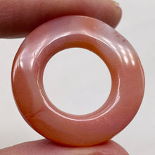 Load image into Gallery viewer, 1 Creamy Carnelian Window Frame Pi Pendant Bead 8983E
