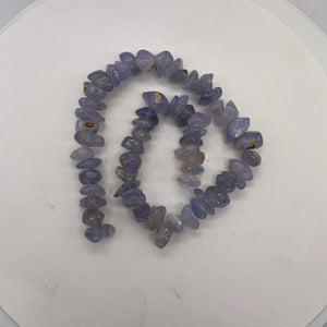 Oregon Holly Blue Chalcedony Agate 94 Grams | 12X11X8 19X13X9 | Blue | 59 Beads|