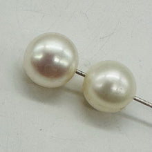 Load image into Gallery viewer, Heavenly Two Creamy Chinese Freshwater Pearl Beads | 9.5mm | 2 Pearls |
