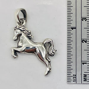 Pony 925 Sterling Silver Horse Traditional Charm Pendant | 1" Long |