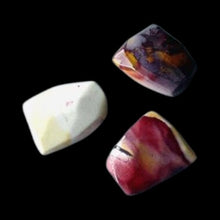 Load image into Gallery viewer, Stunning Natural Mookaite 3 Faceted 25x21x8mm Pendant Beads 004913
