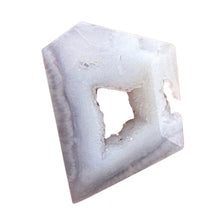 Load image into Gallery viewer, Chalcedony Druzy 15ct Designer Cut Pendant Bead| 20x16x7mm| Blue|1 Pendant Bead|

