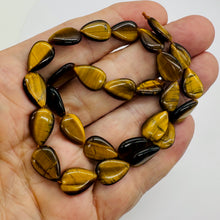 Load image into Gallery viewer, Shimmering Tigereye Teardrop 15x10mm Bead Strand 110242

