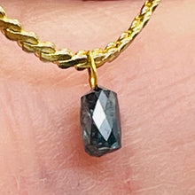 Load image into Gallery viewer, Diamond 14K .33ct Briolette Pendant| 4x3x2mm | Blue | 1 Pendant Bead

