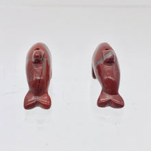 Load image into Gallery viewer, Brecciated Jasper Jumping Dolphin Animal Beads
