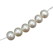 Load image into Gallery viewer, 6 Premium Perfect Skin Natural White 8mm Pearls 10059
