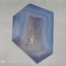 Load image into Gallery viewer, Druzy Blue Chalcedony Designer Pendant Bead | 37x28x10mm | Blue | 1 Bead |
