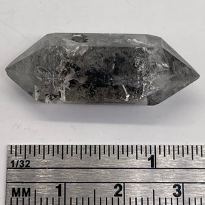 Quartz Shaman Double Terminated 29cts Crystal | 32x11mm | Clear with Inclusions|