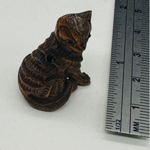 Load image into Gallery viewer, Kitty Cat Signed Sitting Pose Boxwood Carving | 1 Netsuke |
