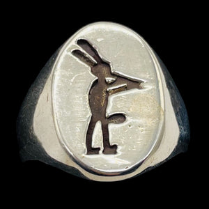 Sterling Silver Kokopelli Medicine Man Ring | Size 10 3/4 | Silver | 1 Ring |