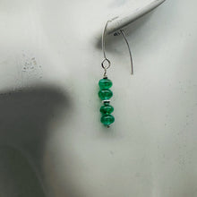 Load image into Gallery viewer, Emerald AAA Gemstone Earrings with Sterling Silver Findings| 3/4" Long |
