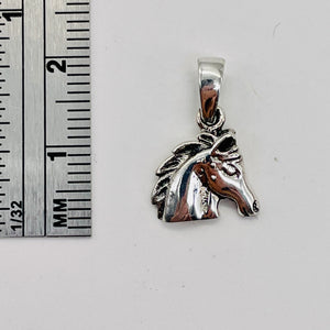 Pony Horse Sterling Silver Charm | 1/2" Long | Silver | 1 Pendant |
