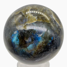 Load image into Gallery viewer, Labradorite 186g Round Collector's Sphere | 1 9/10" |Green Gray Flash| 1 Sphere|
