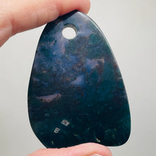 Load image into Gallery viewer, Hand Carved Bloodstone Jasper Bead Pendant Bead | 61x41x6mm | 1 Bead |

