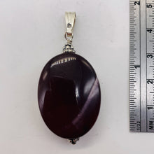 Load image into Gallery viewer, Mookaite Deep Sunset Sterling Silver Oval Pendant | 1 1/2&quot; Long | Maroon White |
