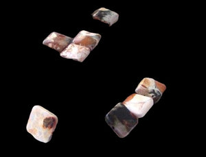 8 Conglomerate Jasper 15mm Square Beads 009325