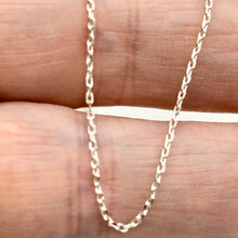 Load image into Gallery viewer, 16&quot; Italian Made 1.2 Grams Solid Sterling Silver 1mm Open Cable Chain | 16 inch|

