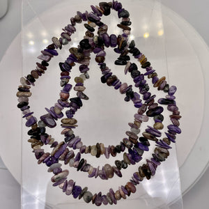 Charoite Strand Chip | 32" Long | 11x8x5 to 7x5x4mm | Purple | 200 Beads |