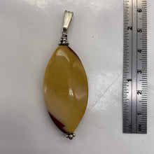 Load image into Gallery viewer, Mookaite Sandy Sterling Silver Marquise Pendant | 2 1/4&quot; Long | Sand Red |
