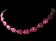 Load image into Gallery viewer, Yummy Raspberry FW Teardrop Coin Pearl 8 inchStrand 9949HS
