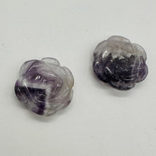 Load image into Gallery viewer, Bloomer 2 Carved Amethyst Rose Flower Beads 009290Aml
